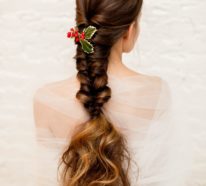 40 Schöne Frisuren für Weihanchten für Mädchen und Damen