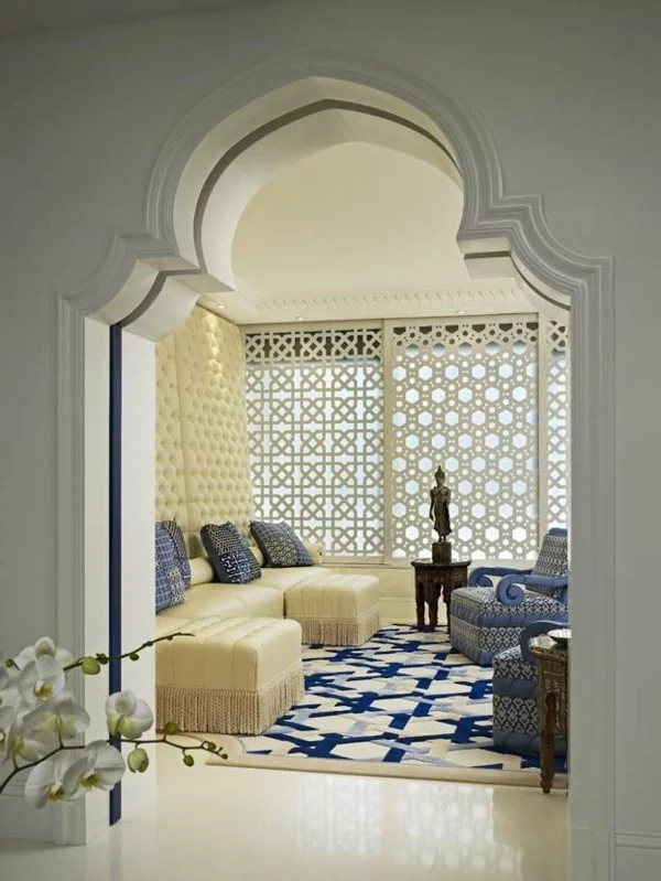 orientalisch einrichten wohnzimmer weiche teppiche