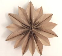 Papiersterne basteln – Ideen aus Butterbrottüten und anderen schlichten Materialien