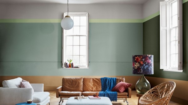 pastell grün spiced honey wandfarben ideen wohnzimmer