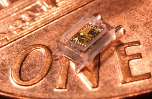 Der kleinste Computer der Welt auf eine zent münze