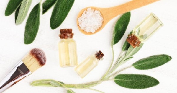 Kräuter gegen Husten Salbei Blätter Extrakt und Badesalz in Kosmetik Gesundheitspflege einsetzbar