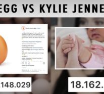 Kylie Jenner und ihr Kind verlieren auf Instagram gegen ein Ei…