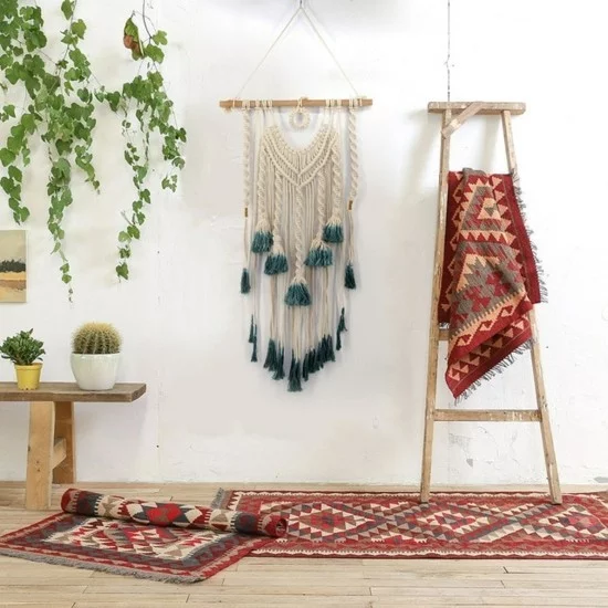 berber teppiche makramee einrichten im boho style