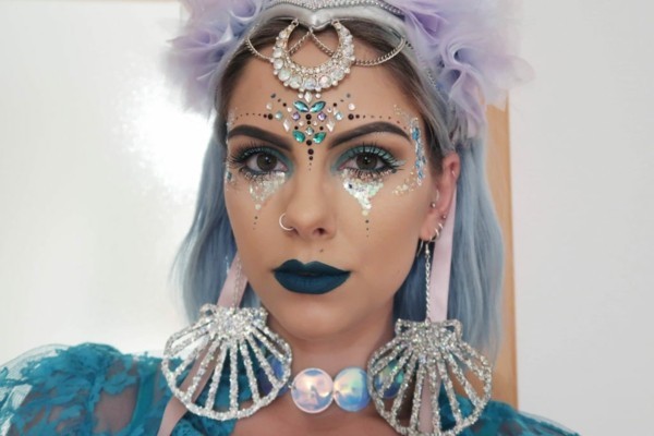 boho meerjungfrau schminken für karneval