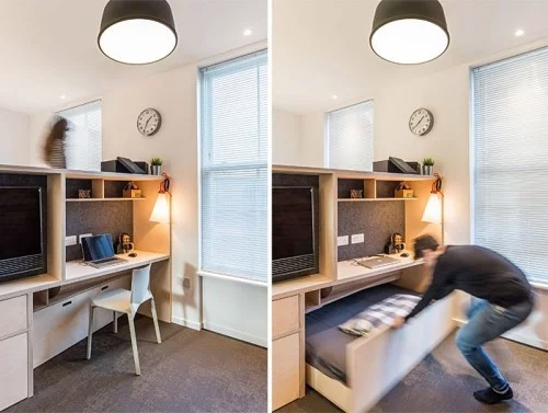 einzimmerwohnung einrichten bequemes ergonomisches design