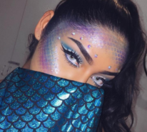Meerjungfrau schminken – 70 Make-up Ideen für kleine und große Nixen