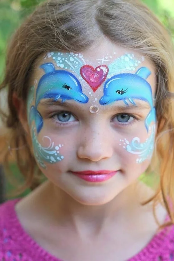 meerjungfrau schminken facepainting karneval