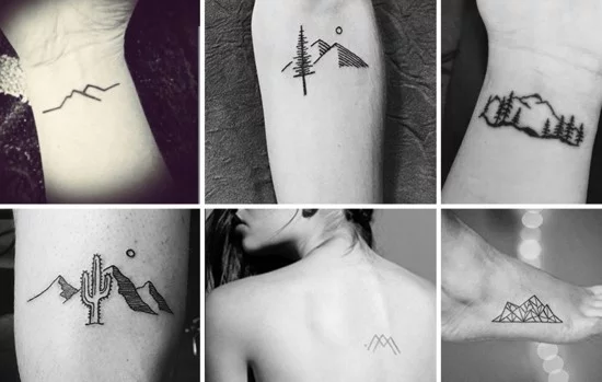 wanderlust tattoo ideen minimalistisch