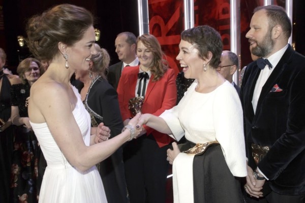 Kate Middleton gratuliert der Filmpreisträgerin Olivia Colman