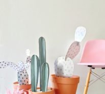 Trendige Kaktus Deko – 60 Bastelideen für extra sommerliche Stimmung