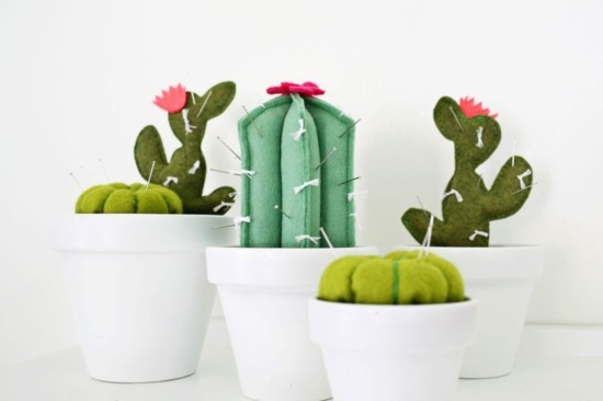 kreative kaktus deko aus filz