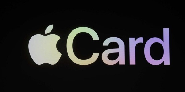 Die Apple Card ist eine neue Kreditkarte, die Sie mit Apple Pay benutzen können das logo der neuen dienstleistung