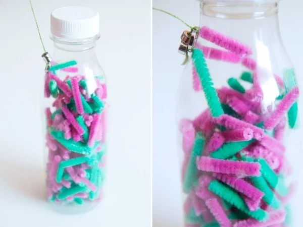 Sensorik Flaschen selber machen nötige Materialien für die Füllung 