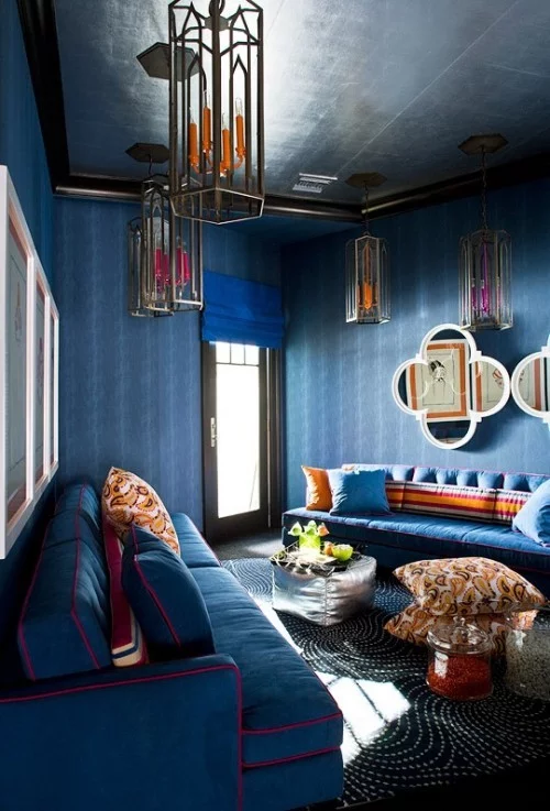 Marokkanisch einrichten Blau bevorzugte Farbe im Innenraum