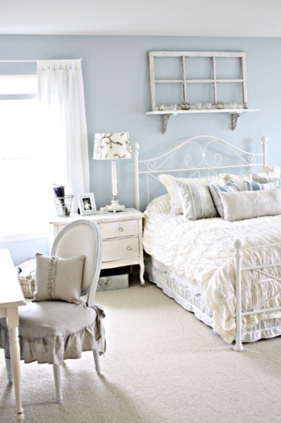 Romantisches Schlafzimmer Ideen zur Einrichtung und Raumgestaltung alles in Weiß