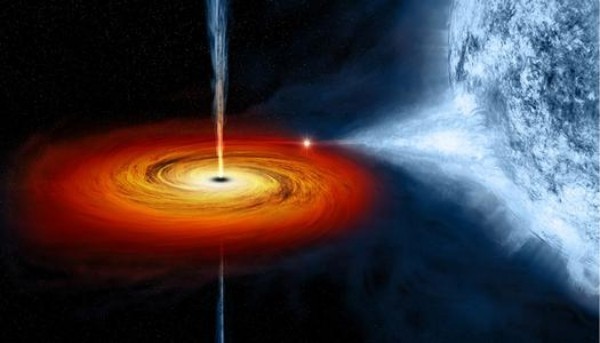 Schwarzes Loch im Weltraum erste Bilder