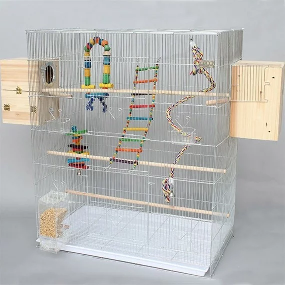 Wellensittich Spielplatz im Käfig DIY Vogelspielzeug selber machen
