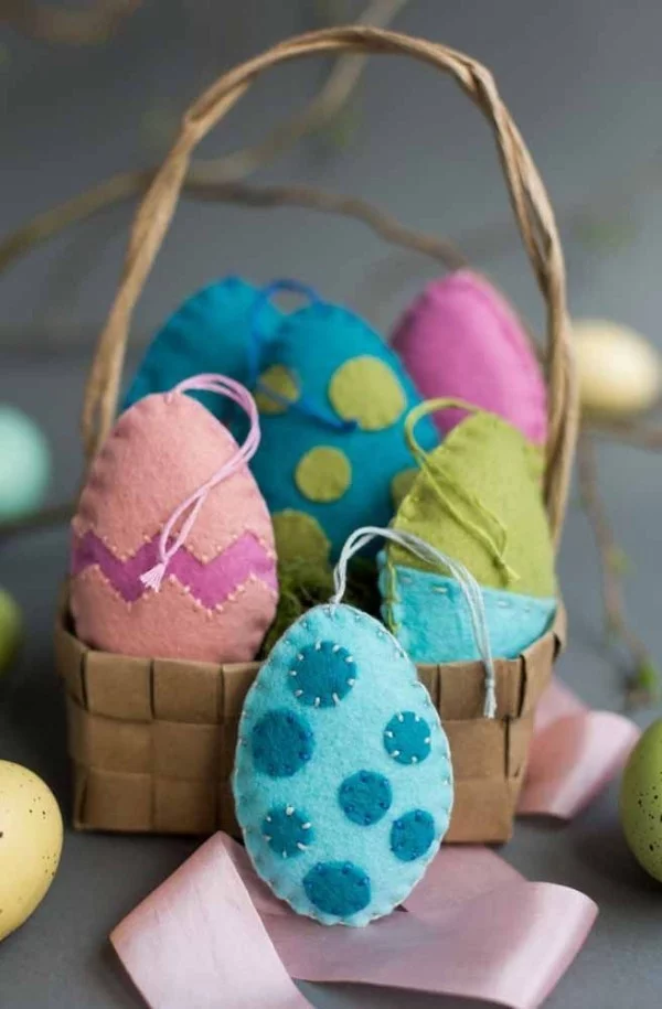Wunderbare Textil-Eier Ostern Geschenke