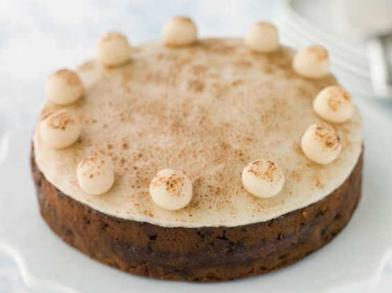 einglischer Früchtekuchen Rezepzt Kuchen zum Muttertag mit Marzipan