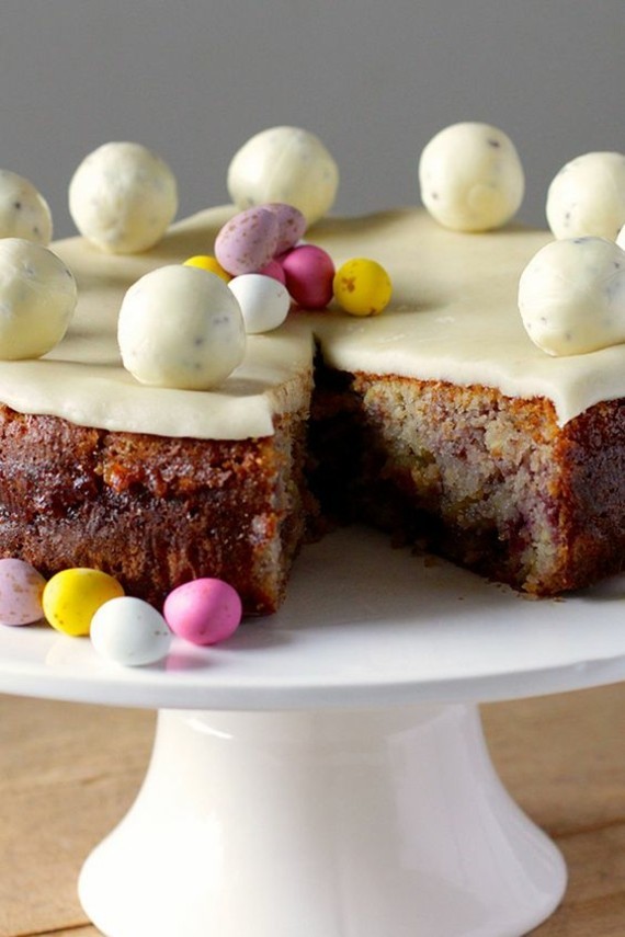 englischer Früchtekuchen Rezept Kuchen zum Muttertag Simnel Osterkuchen