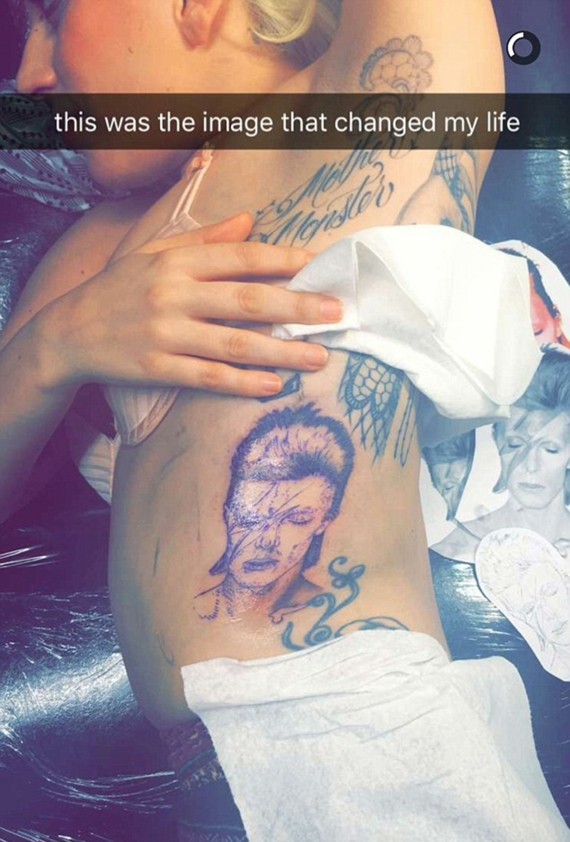 lady gaga tattoos bowie tattoo