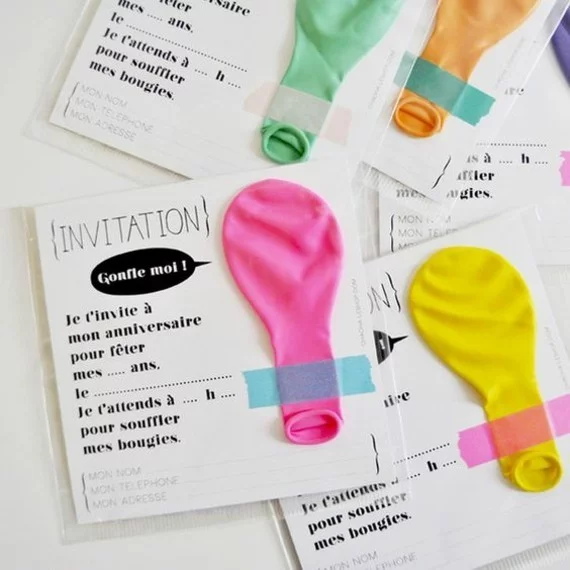 lustige Einladungskarten selbst gestalten DIY Ideen kreatives Design 