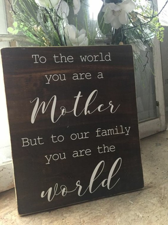 wann ist Muttertag 2019 Grußkarte aus Holz Handschrift