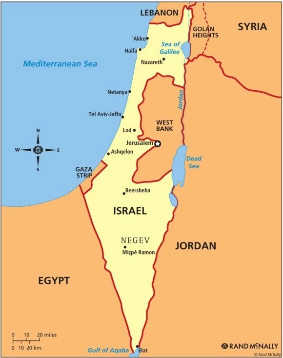 Israel Reisetipps Landkarte Sehenswürdigkeiten Großstädte