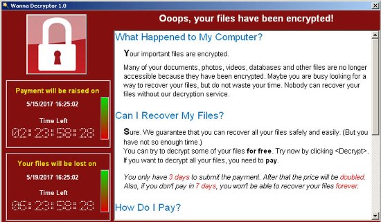 Laptop mit 6 der gefährlichsten Malware der Welt für 1,34 Mio. USD verkauft wannacry virus screenshot