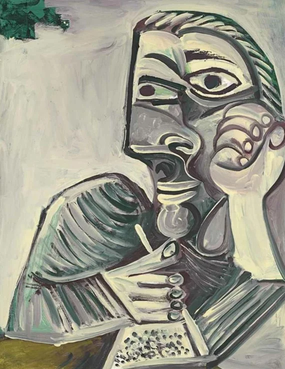 Pablo Picasso und sein Selbstbilsnis aus dem Jahr 1971