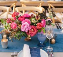 Zeitlose und romantische Tischdeko mit Rosen