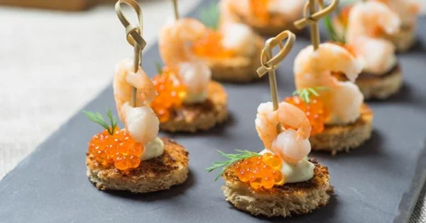 caviar krabben fingerfood spieße