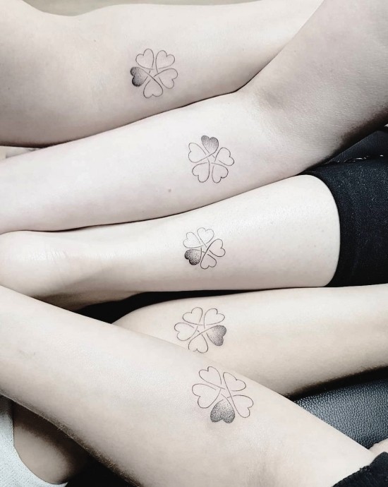 170 kreative Geschwister Tattoo Ideen und Inspirationen blumen tat für fünf geschwister familie