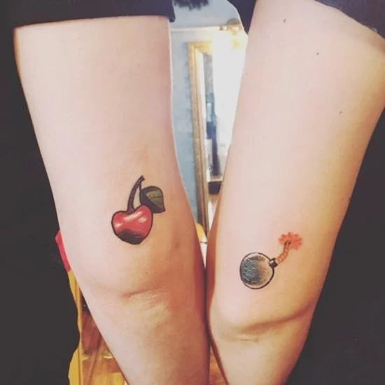 170 kreative Geschwister Tattoo Ideen und Inspirationen cherry bomb kirschbombe