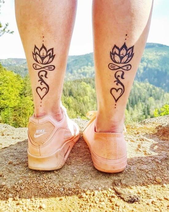 170 kreative Geschwister Tattoo Ideen und Inspirationen mandala lotus herz