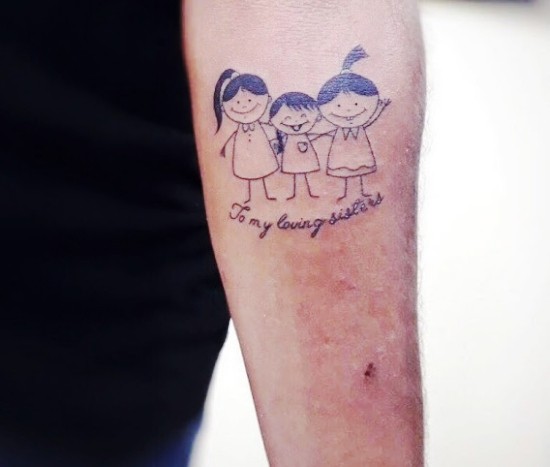 170 kreative Geschwister Tattoo Ideen und Inspirationen schwester tattoo drei