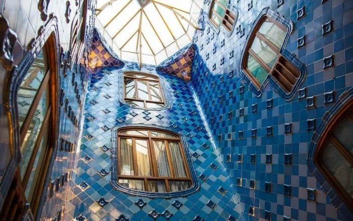 Antoni Gaudi Casa Batllo im Stil Katalanischen Modernismus gebaut