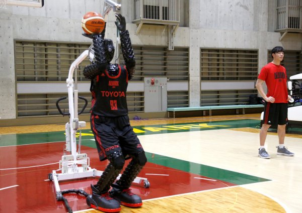 Basketball Roboter erzielt Guinness Rekord mit 2.020 perfekten Würfen toyota roboter beim werfen