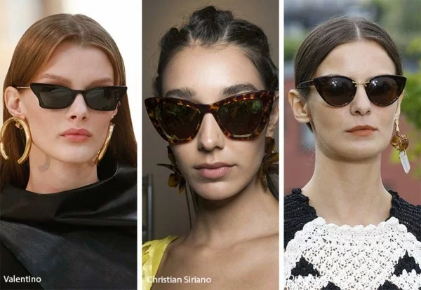 Designer Sonnenbrillen 2019 Trends Katzenaugen Brillen