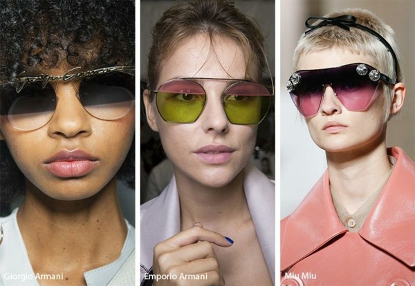 Designer Sonnenbrillen 2019 Trends Sonnenbrillen zweifarbige Gläser