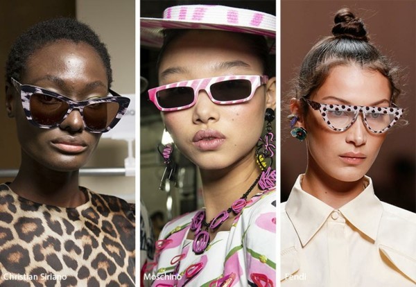 Designer Sonnenbrillen Trends Frühling Sommer 2019 Rahmen mit Muster
