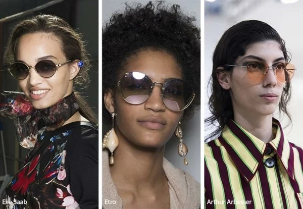 Designer Sonnenbrillen Trends Frühling Sommer 2019 runde Gläser