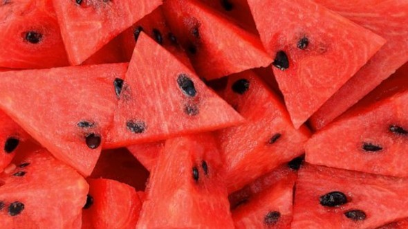 Wassermelone gesund Sommerfrucht Wassermelone Nährwerte Stückchen