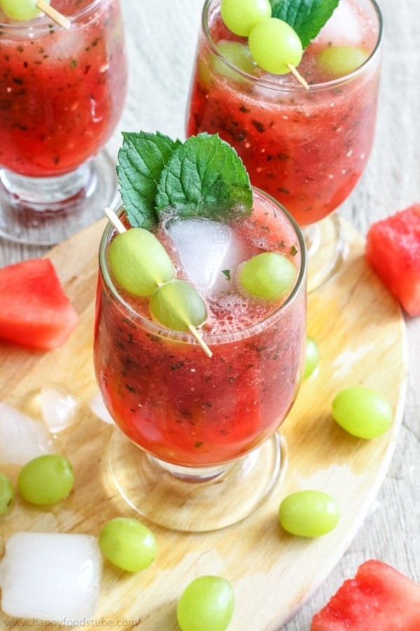 wassermelone rezepte cocktails sommerparty