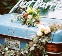 Hochzeit-Autoschmuck: Tipps und 40 inspirierende Ideen in verschiedenen Stilen