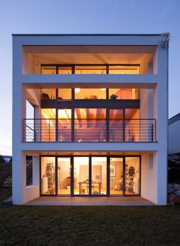Bildschirm Form moderne Häuser