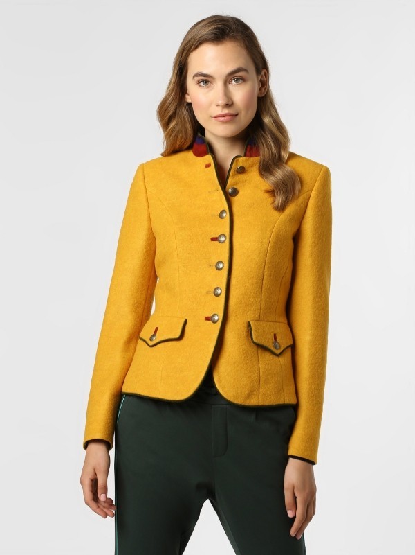 Elegante und ausgefallene Blazer für Damen – Darauf kommt es an! gelber blazer woll mix herbst
