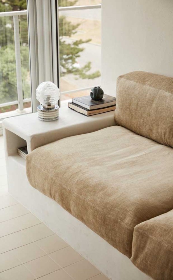 Elfenbein - Sofa für die Wohnzimmergestaltung