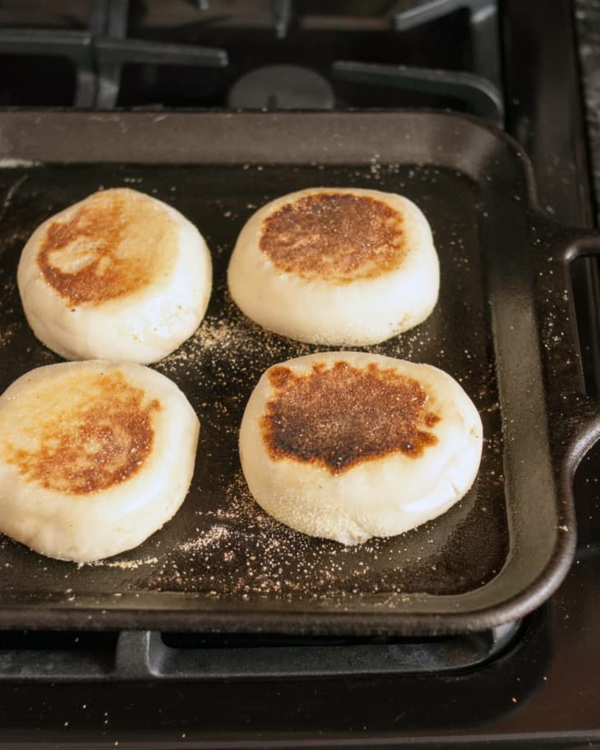 Englische Muffins Rezept englischer Muffin hausgemachte Brötchen